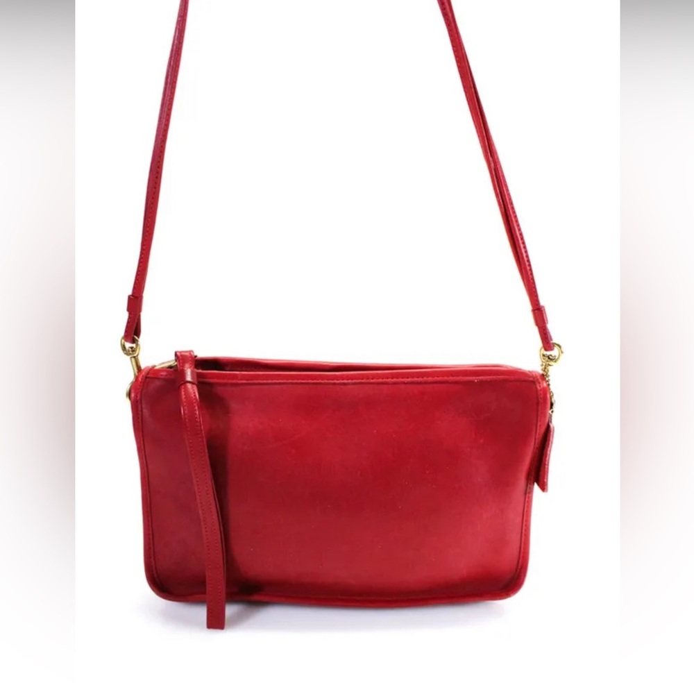 Coach Vintage 9455 Basic Red Leather Bag